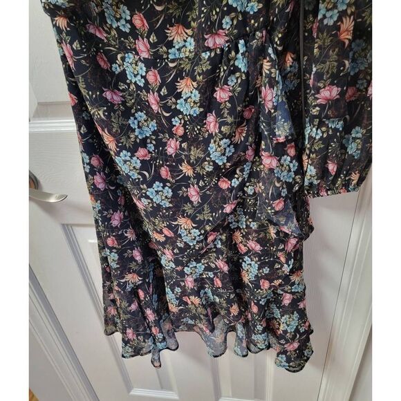 Mango Floral Print One Shoulder Dress 4 - Picture 6 of 10